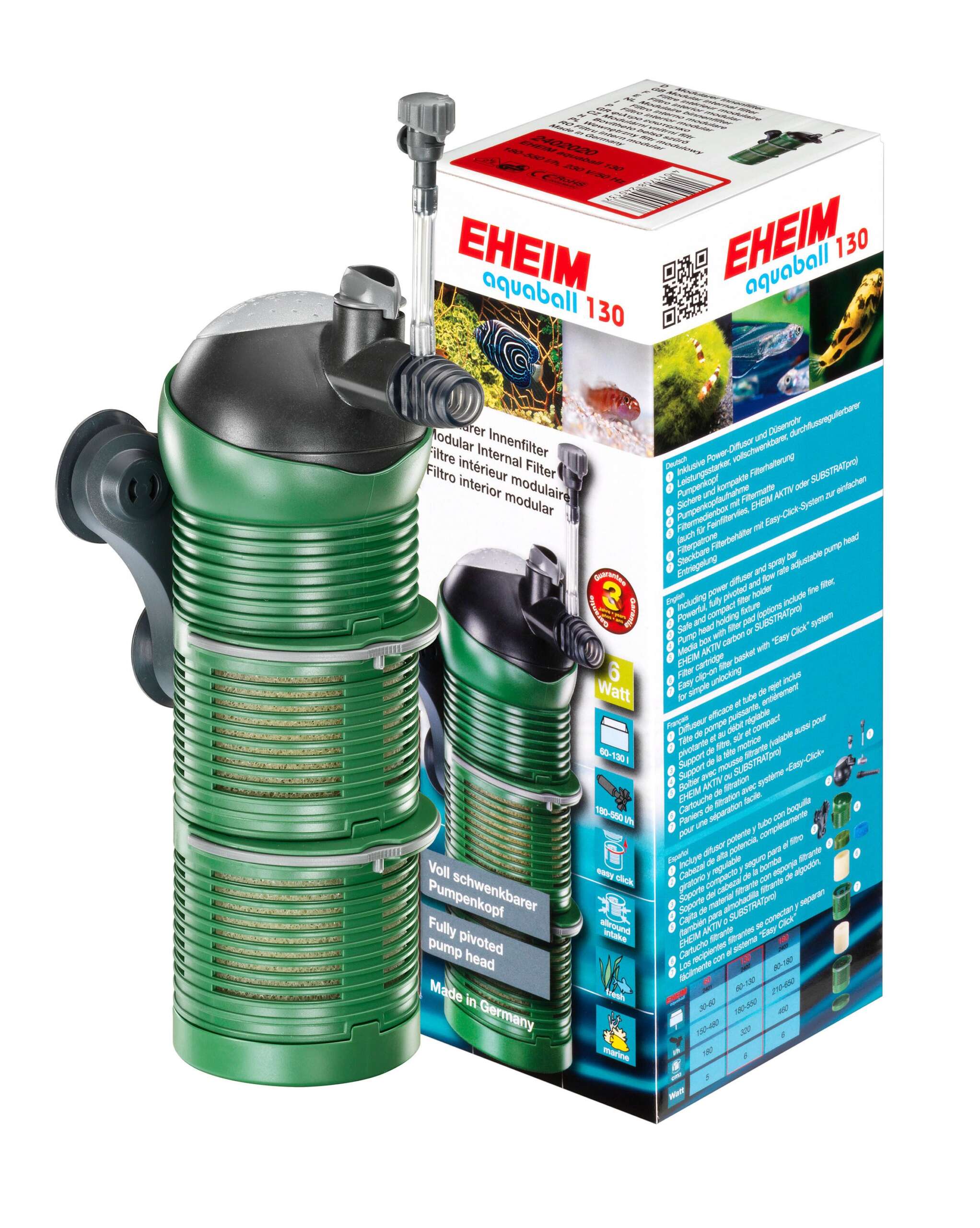 EHEIM Aquaball 130 media+ Innenfilter