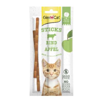 GimCat Sticks Superfood Rind & Apfel 15g/3Stk.