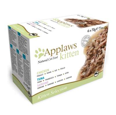 Applaws Tin Kitten Multipack Chicken und Fish Selection 6x70g