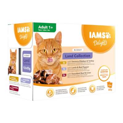 IAMS Delights Land Mix in Sauce Multipack 12x85g