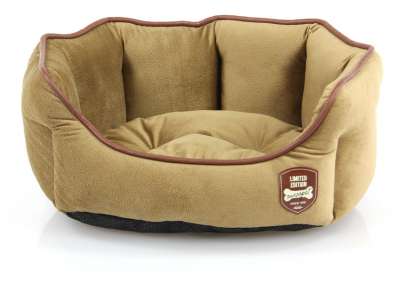 Swisspet Hunde-und Katzenbett York S / M / L / XL, beige/grau