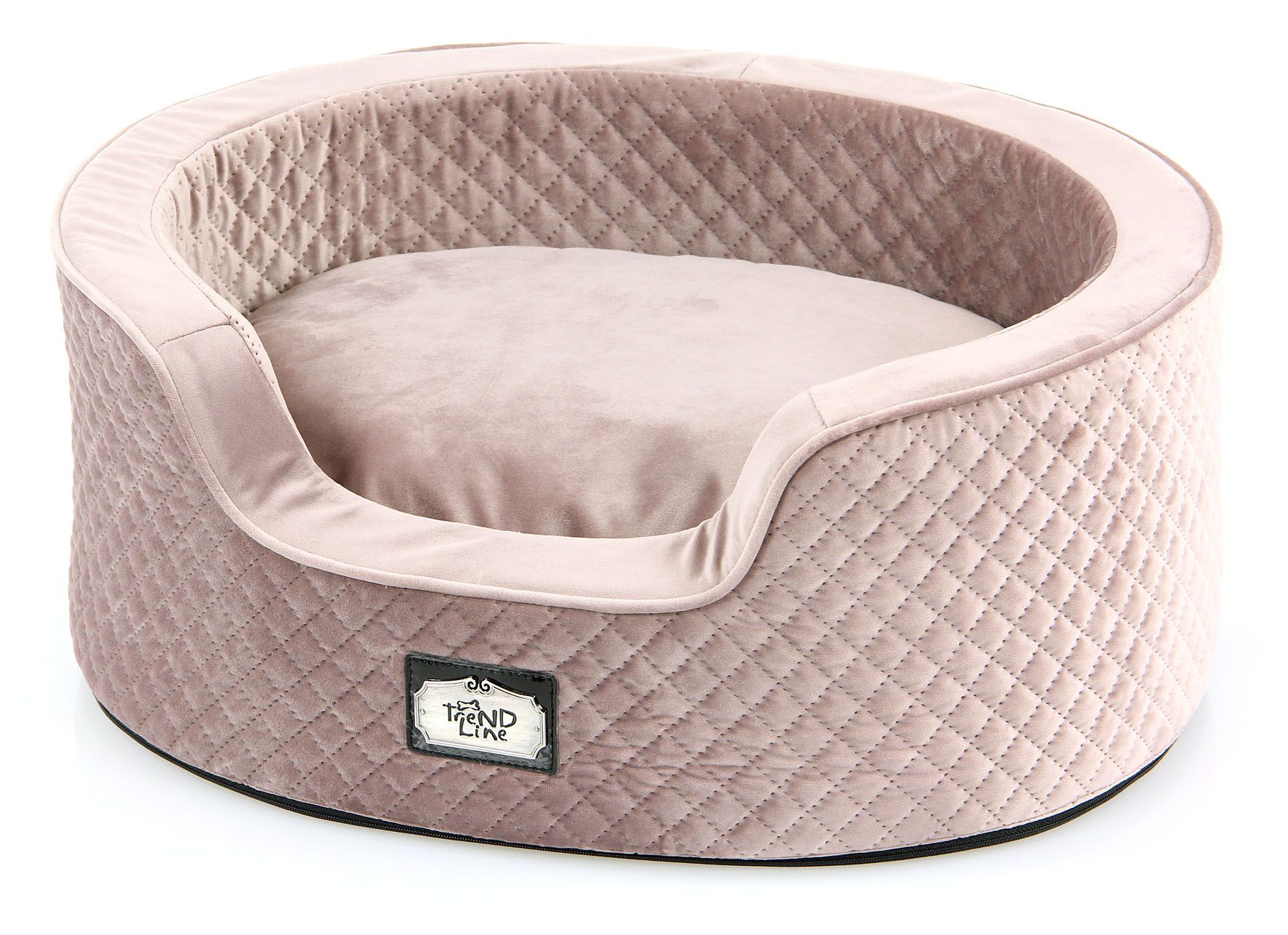 TrendLine Hunde- und Katzenbett Luton oval S rosa