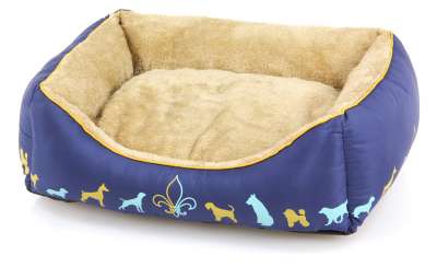 Swisspet Hunde-und Katzenbett Farmin S / M blau