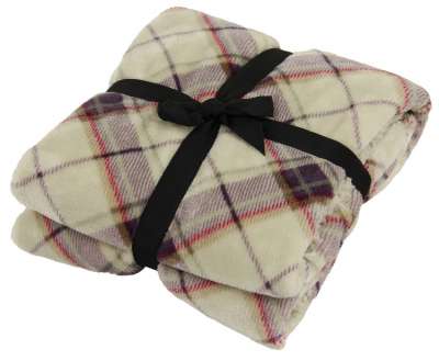 Swisspet Liegedecke Abbey lila/beige