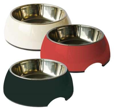 Swisspet Melamin-Napf rund, S 160ml, weiss, rosa, rot