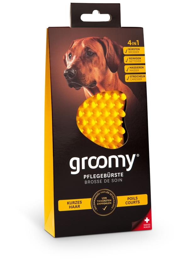 groomy® Wellness-Bürsten für Kurzhaarhunde