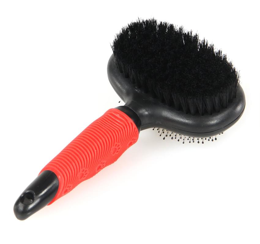 Swisspet Care Doppelbürste oval L=20cm – Bild 2