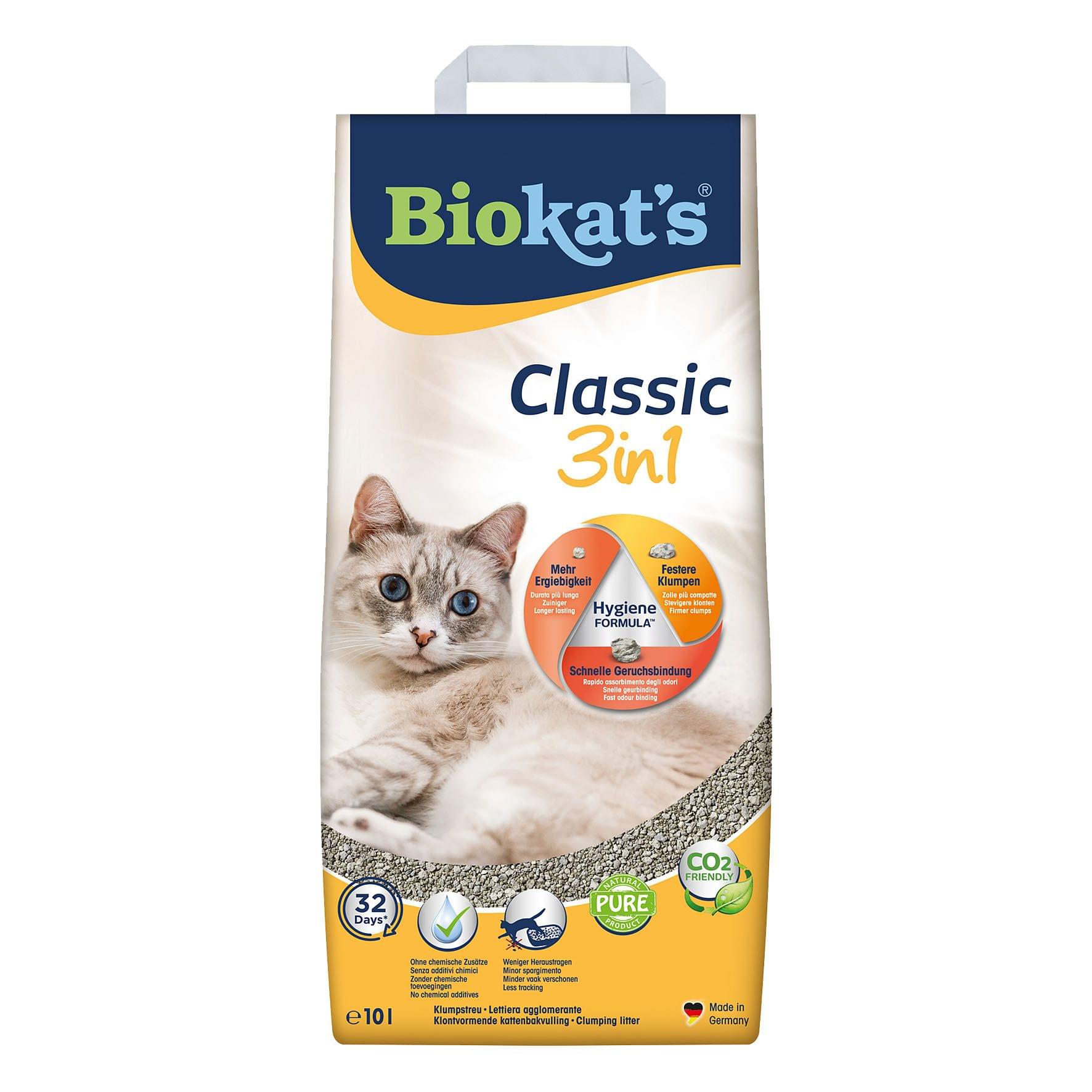 Katzenstreu Biokat's classic 3in1
