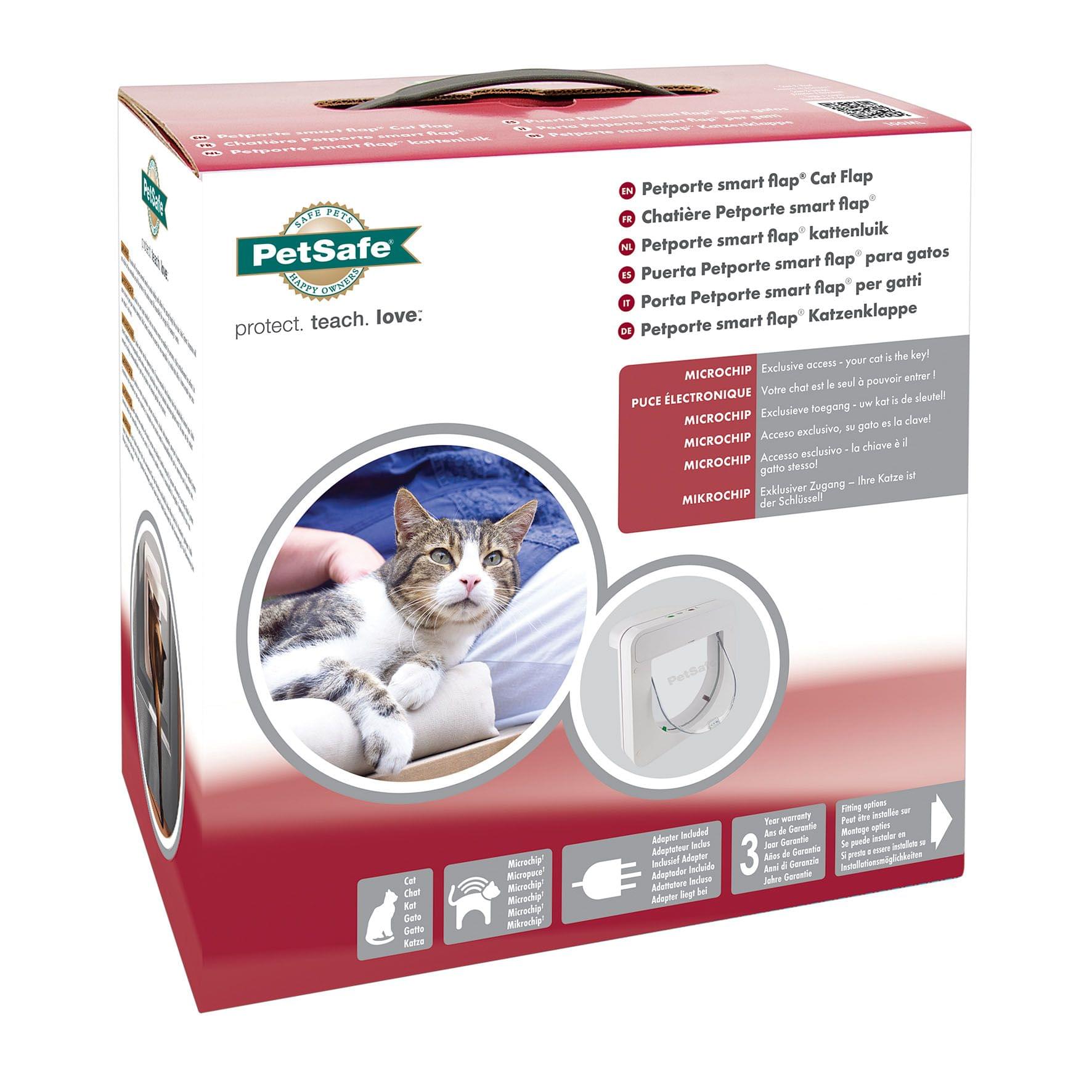 PetPorte SmartFlap Microchip Katzentüre weiss – Bild 2