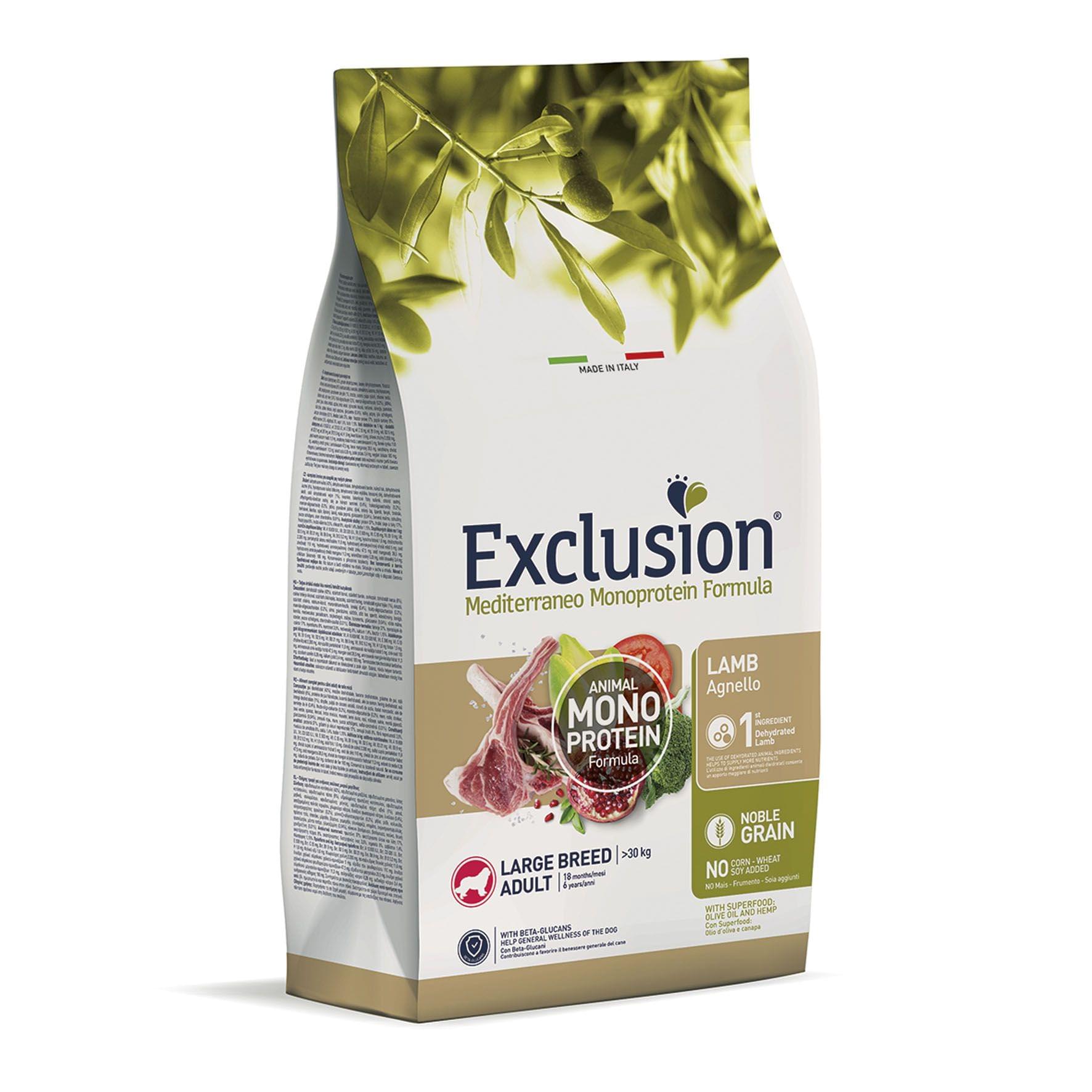 Exclusion Dog Mediterraneo Adult Large Lamm