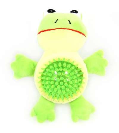 Swisspet Hundespielzeug 2in1-Frosch-Play mit Quietscher 17cm