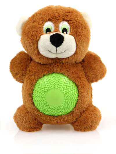 Swisspet Hundespielzeug Plüsch-Bär Rondo mit Quietscher 20cm