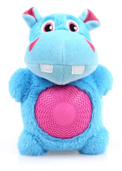 Swisspet Hundespielzeug Plüsch-Hippo Rondo mit Quietscher 20cm