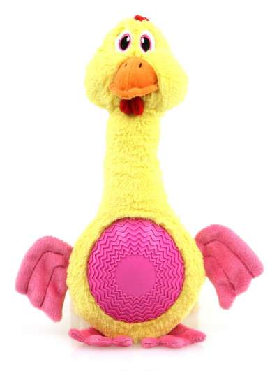 Swisspet Hundespielzeug Plüsch-Huhn Frieda mit Quietscher 29cm