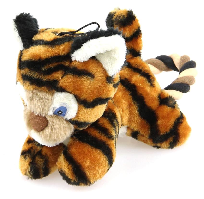 Swisspet Hundespielzeug Plüsch-Tiger Aaron mit Quietscher