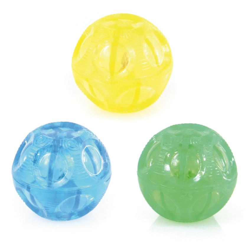Swisspet Hundespielzeug Leuchtball Lumo gelb, blau, grün ø8cm