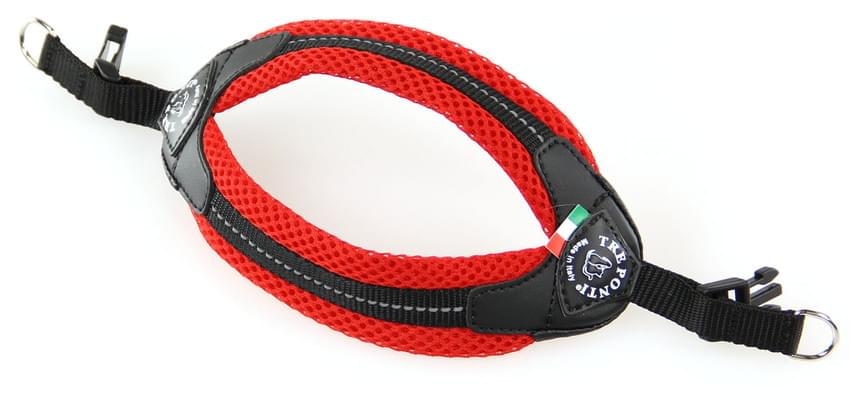 Tre Ponti Hundegeschirr Netzstoff rot