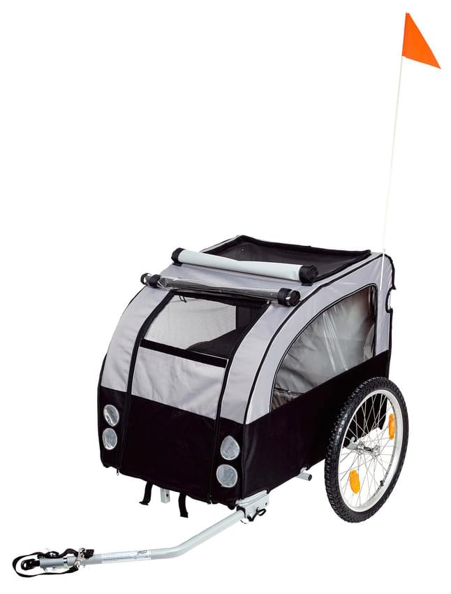 Doggy Liner Berlin Hundeanhänger bis ca. 40kg, schwarz / grau