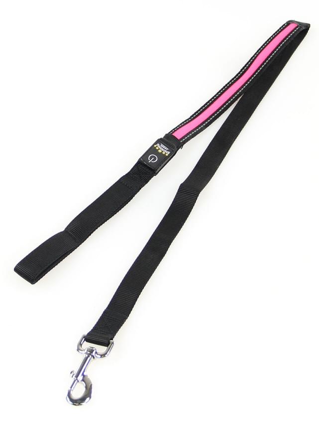 Swisspet Leuchthalsband & - Leine Fluo pink S / M / L – Bild 2