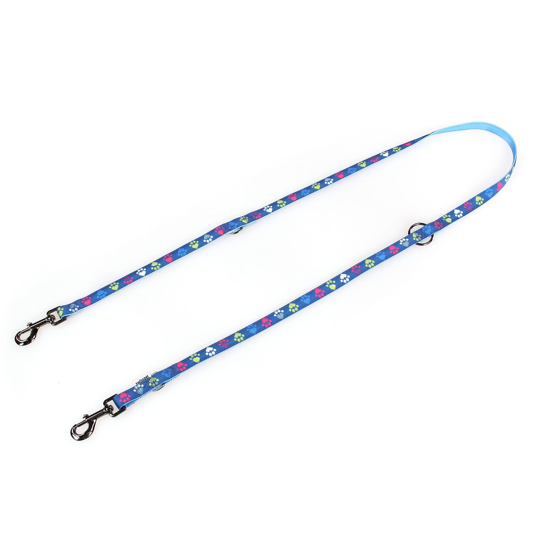 TrendLine Halsband & Führleine Paws & Love blau – Bild 2