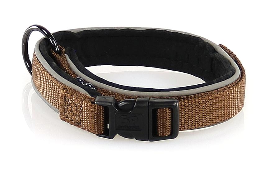 Swisspet Halsband Crio braun / schwarz oder rot S / M – Bild 2