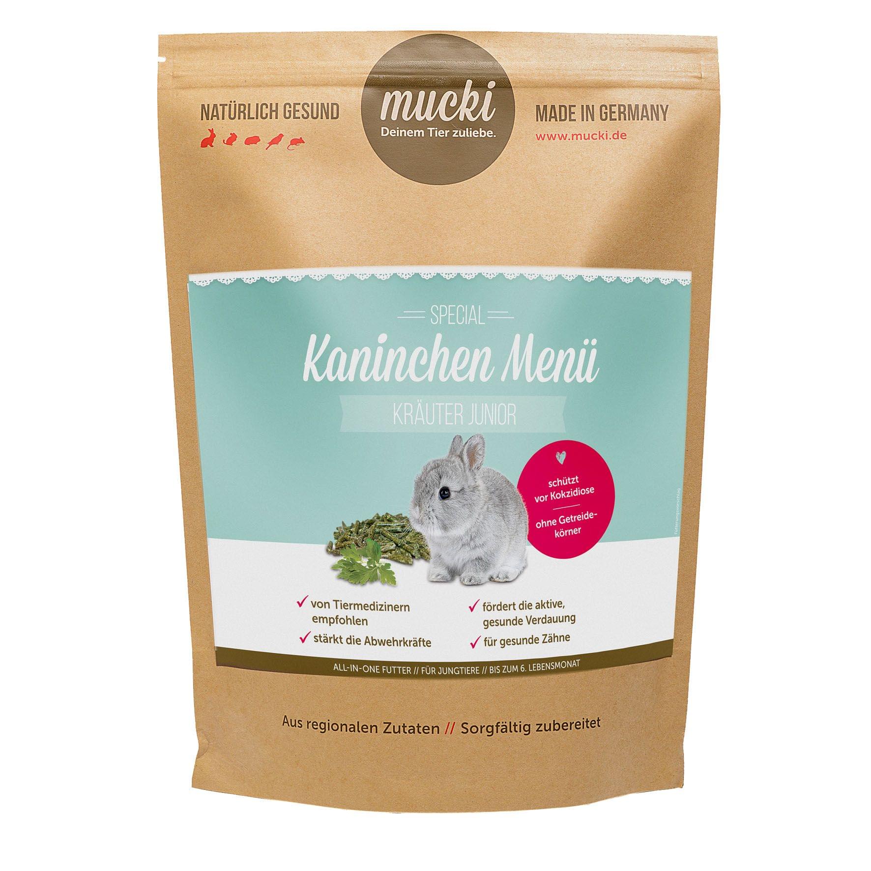 Mucki Kaninchen Menü getreidefrei 1kg / 3kg