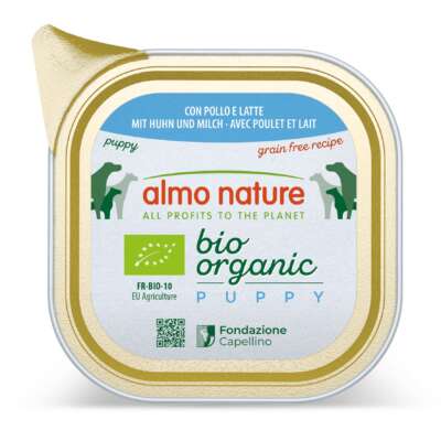 Almo BioOrganics Puppy mit Huhn 24x100g