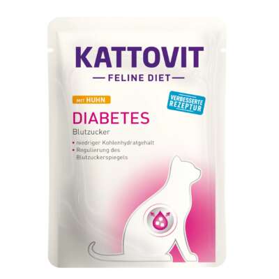 Kattovit Feline Diet Diabetes/Gewicht Huhn 24x85g