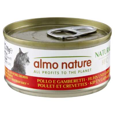 Almo HFC Natural Adult Huhn & Garnelen 24x70g