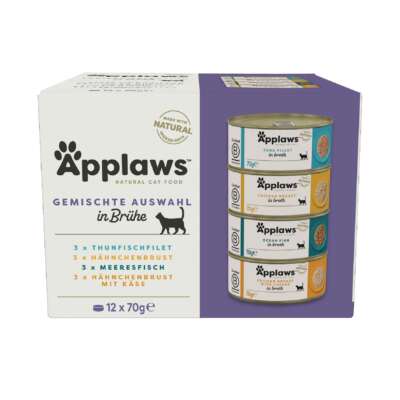 Applaws Tin Supreme Fish Selection in Jelly  Multipack 12x70g