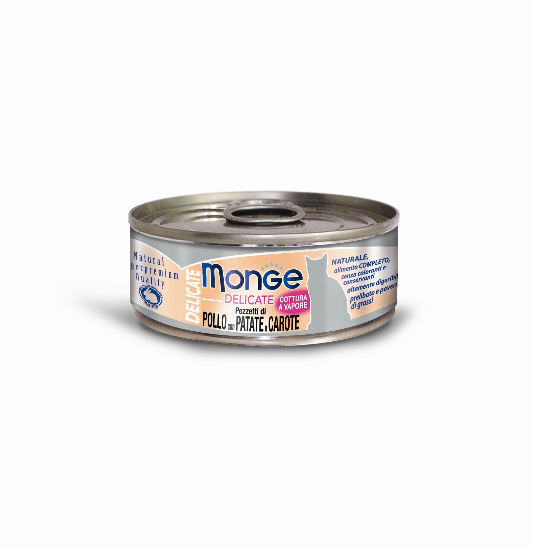 Monge Delicate Adult Huhn, Karotten & Kartoffeln 24x80g