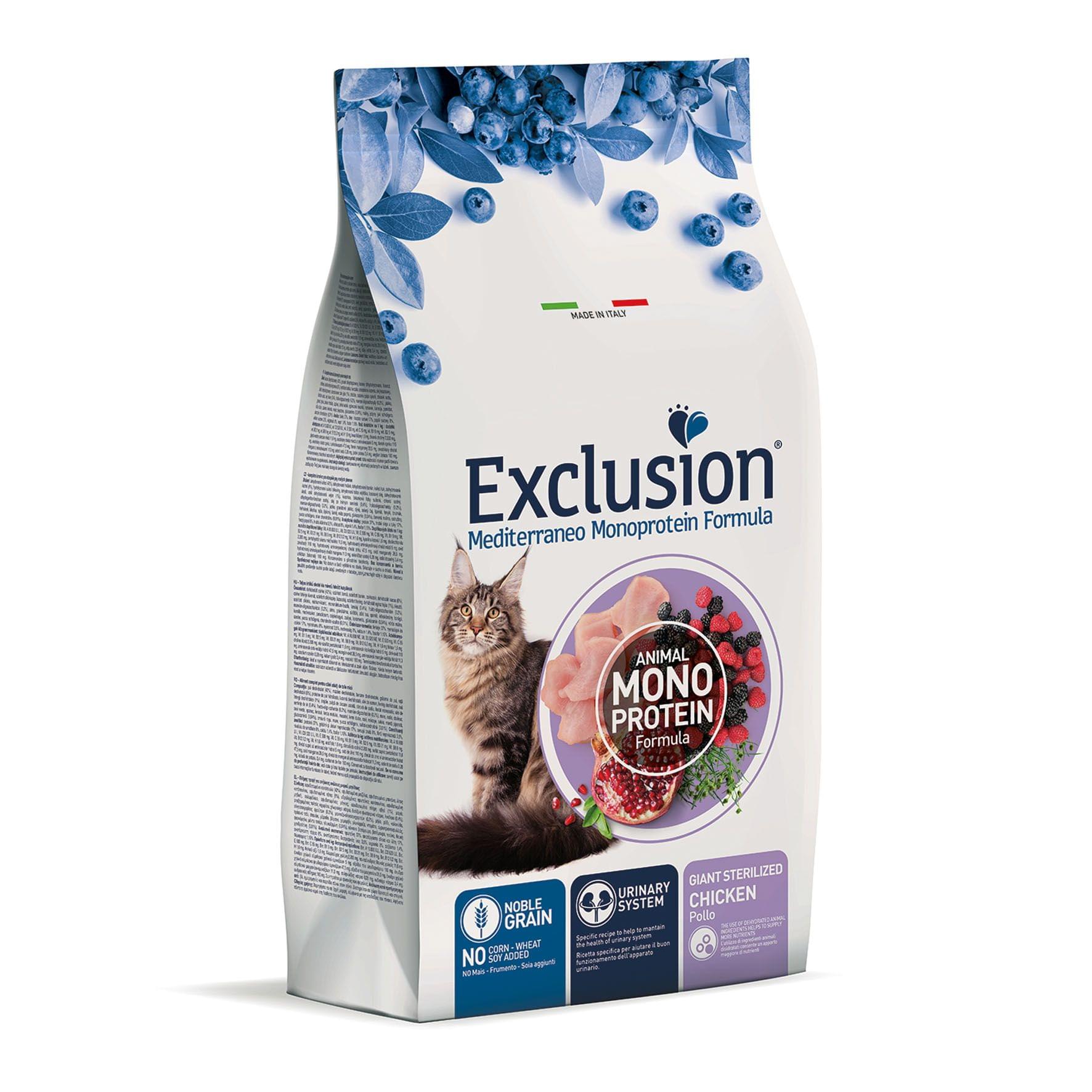 Exclusion Cat Mediterraneo Sterilized Giant, Chicken 1.5kg