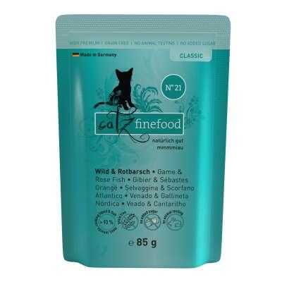 Catz finefood Classic N°21 Wild & Rotbarsch 16x85g / 6x200g