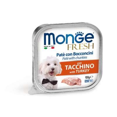 Monge Dog FRESH Paté Adult Truthahn 32x100g
