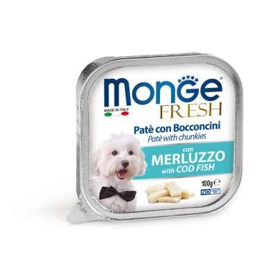 Monge Dog Fresh Paté Adult Kabeljau 32x100g