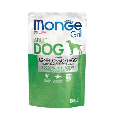 Monge Grill Dog Adult Lamm & Gemüse 24x100g