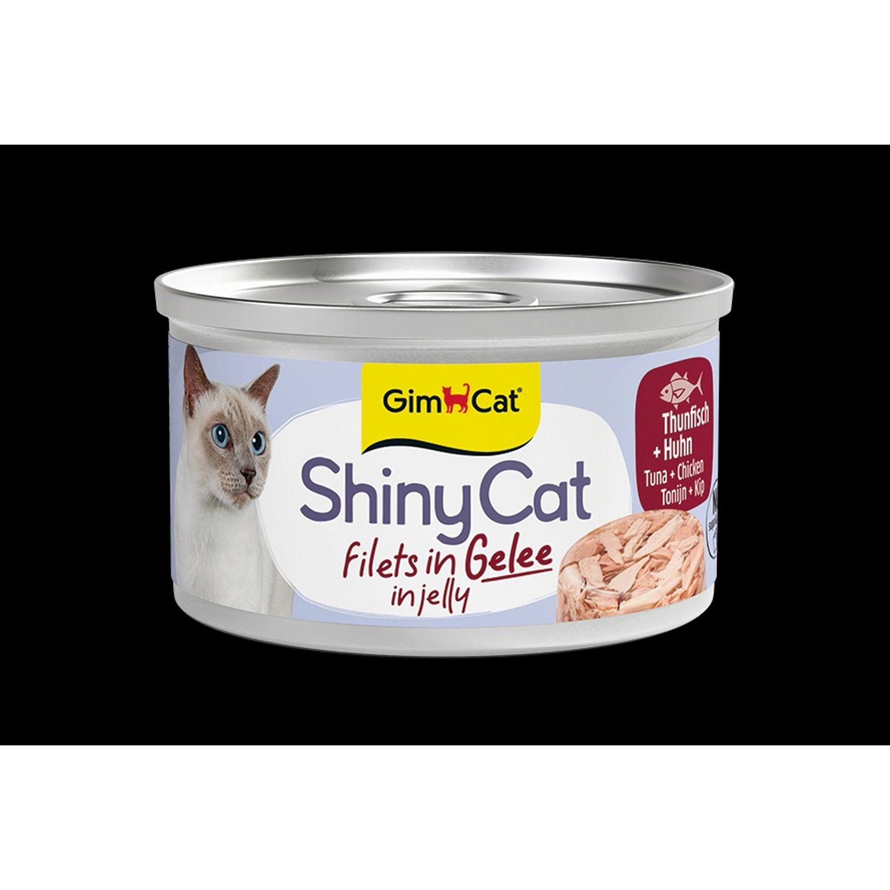 GimCat ShinyCat Thunfisch & Hühnchen 24x70g – Bild 2