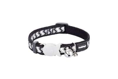 RedDingo Cat Halsband Reflective Ziggy Black - XS