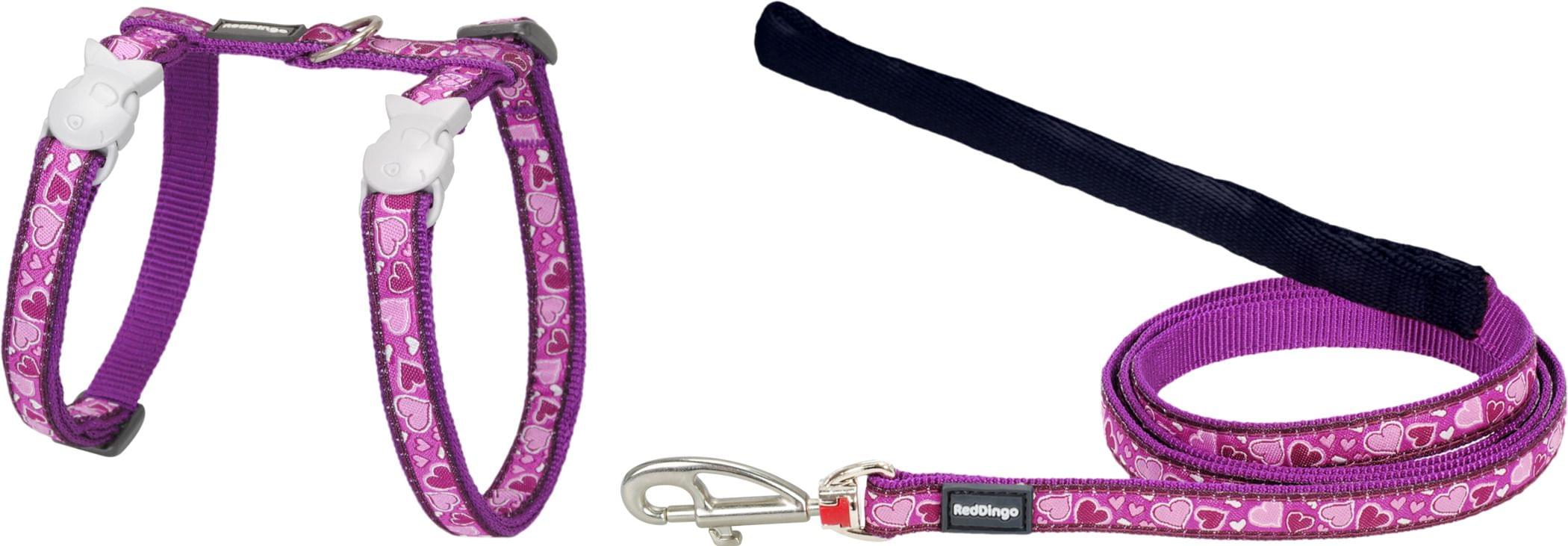 RedDingo Geschirr & Leine Design Breezy Love Purple - XS