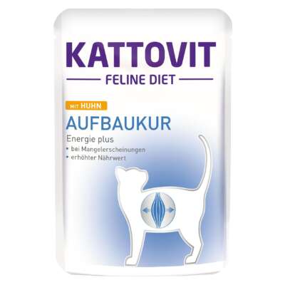 Kattovit Feline Diet Aufbaukur Huhn 24x85g/12x185g