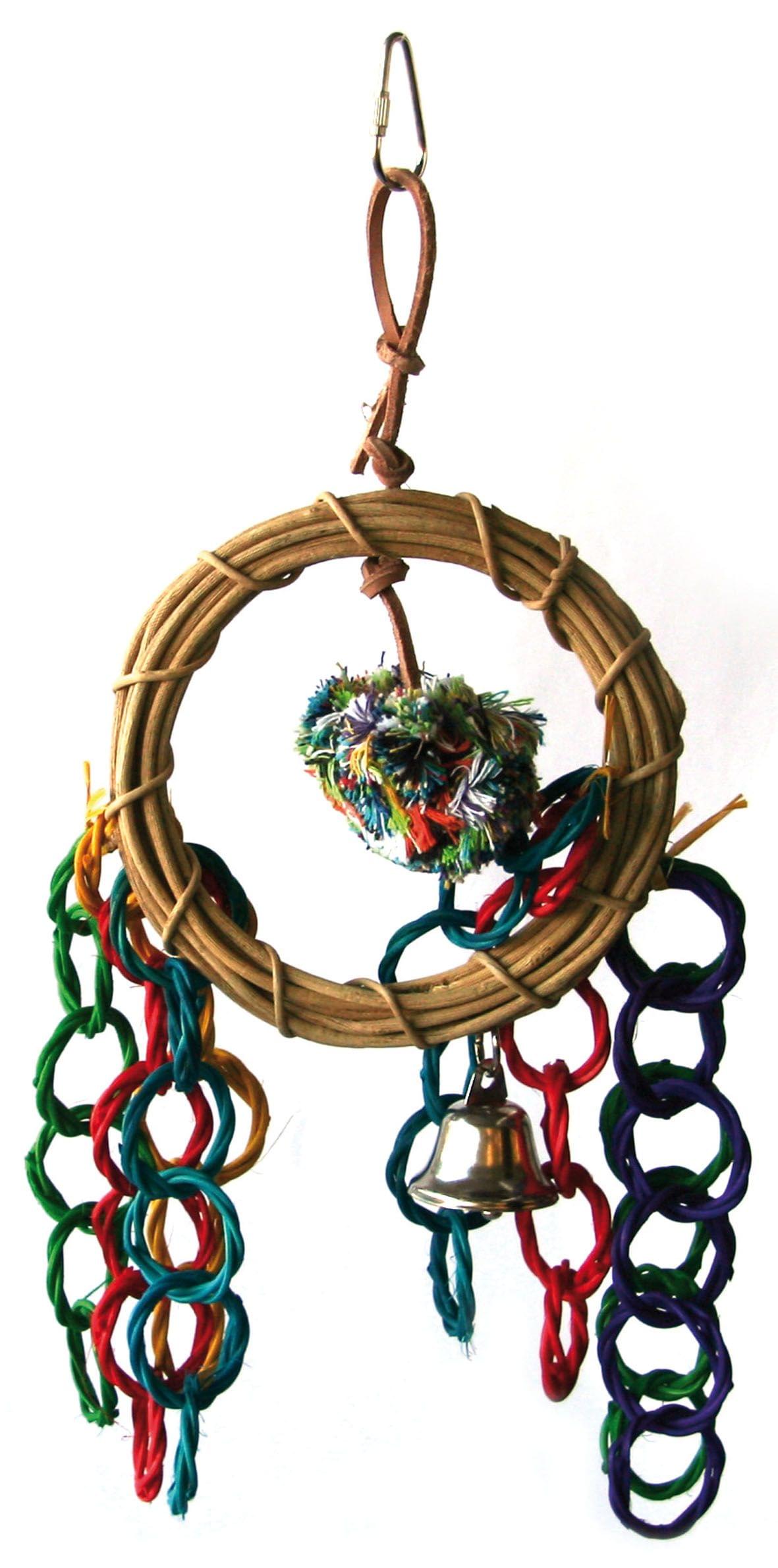 Swisspet Vogelspielzeug Spielring und Glocke 38cm