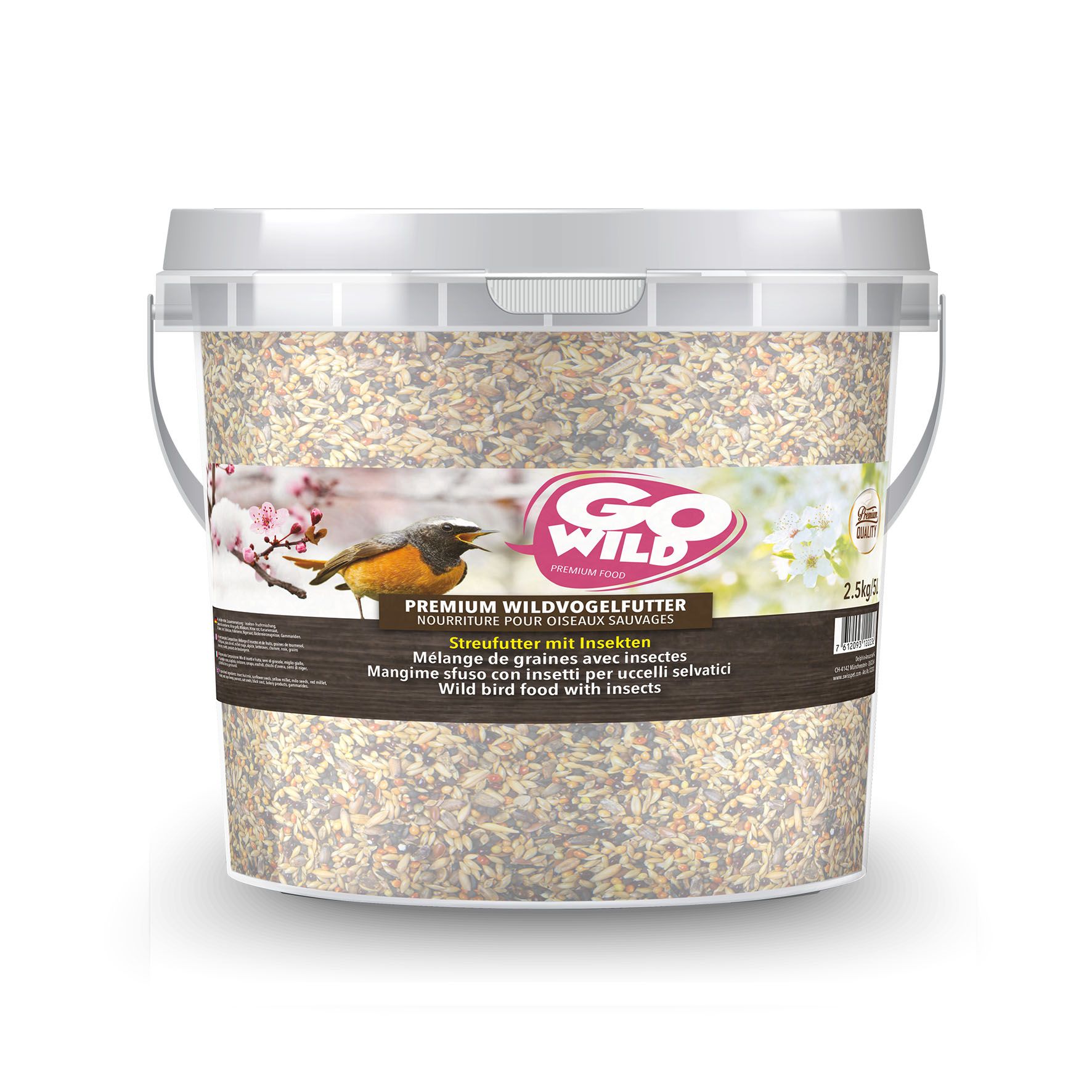 GOWILD Streufutter mit Insekten 750g / 2kg – Bild 2