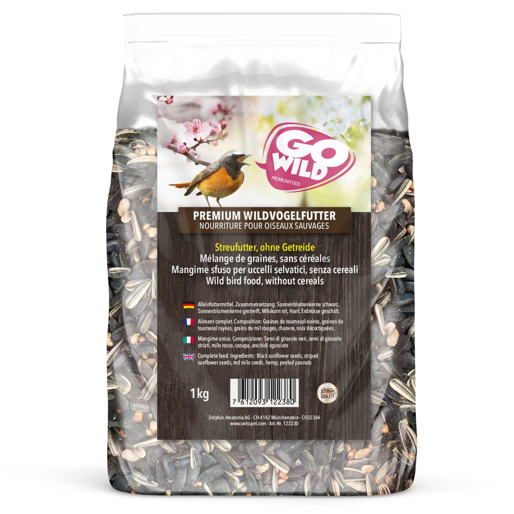 GOWILD Streufutter, ohne Getreide 1kg / 2kg