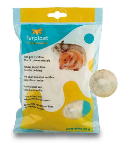 Ferplast Hamsternest aus Naturbaumwolle 25g