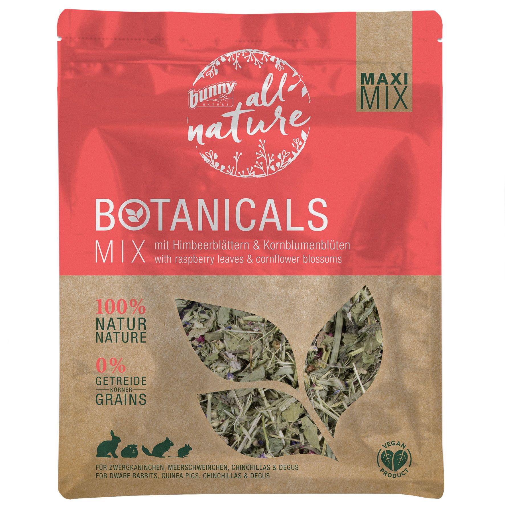 Bunny Botanicals – MaxiMix mit Himbeerblättern &amp; Kornblumenblüten 400g ...