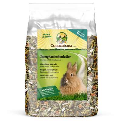 Copacabana Zwergkaninchenfutter Comfort 1kg / 4kg