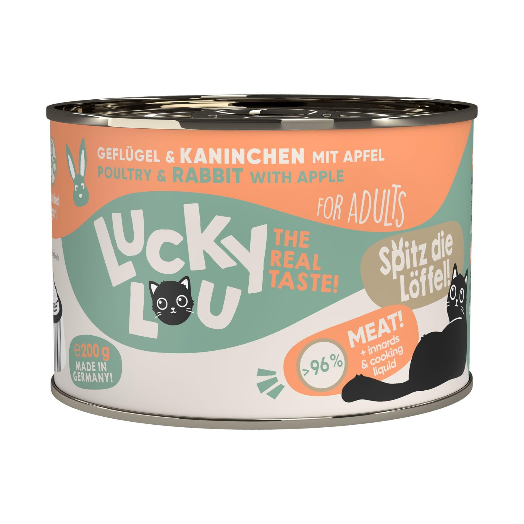 Lucky Lou Adult Geflügel & Kaninchen 16x125g / 6x200g / 6x400g – Bild 2