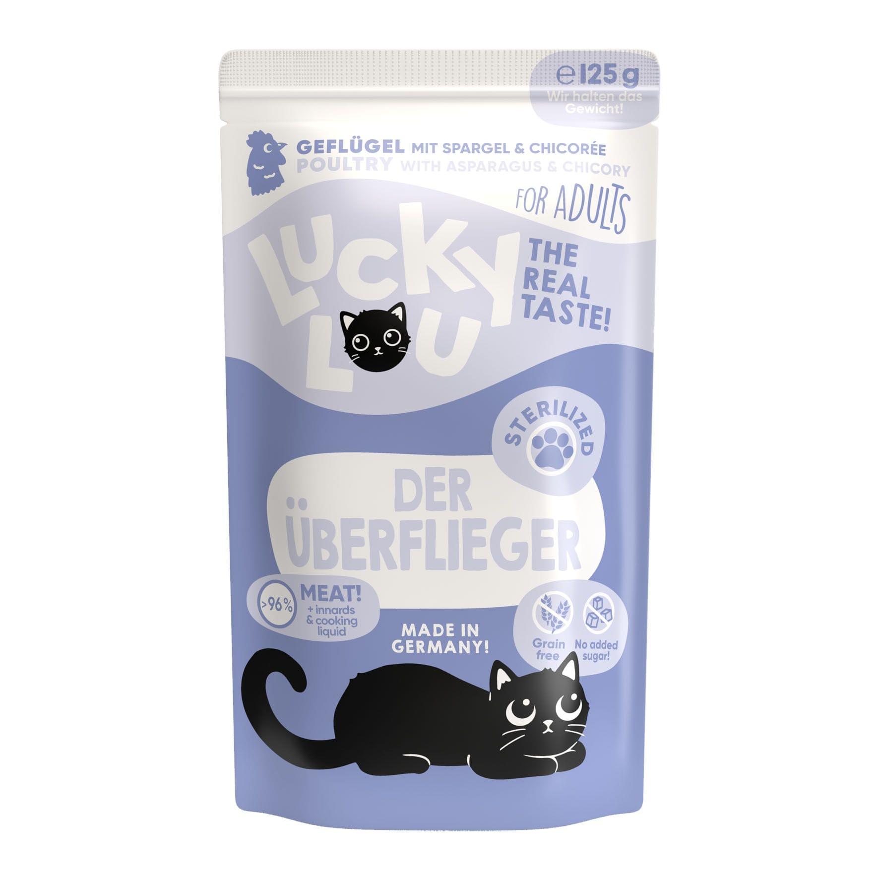 Lucky Lou Adult Sterilized Geflügel 16x125g / 6x200g / 6x400g