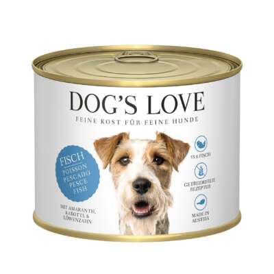 DOG’S LOVE Adult Fisch Amaranth Karotte & Löwenzahn 6x200g / 6x400g / 6x800g