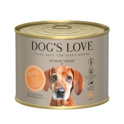 DOG’S LOVE Senior Light 10+ Truthahn Zucchini & Johanniskraut 6x200g / 6x400g / 6x800g